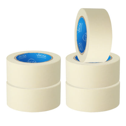 Pack of 5 Masking Tape Rolls - 48mm Wide, 50 Metres