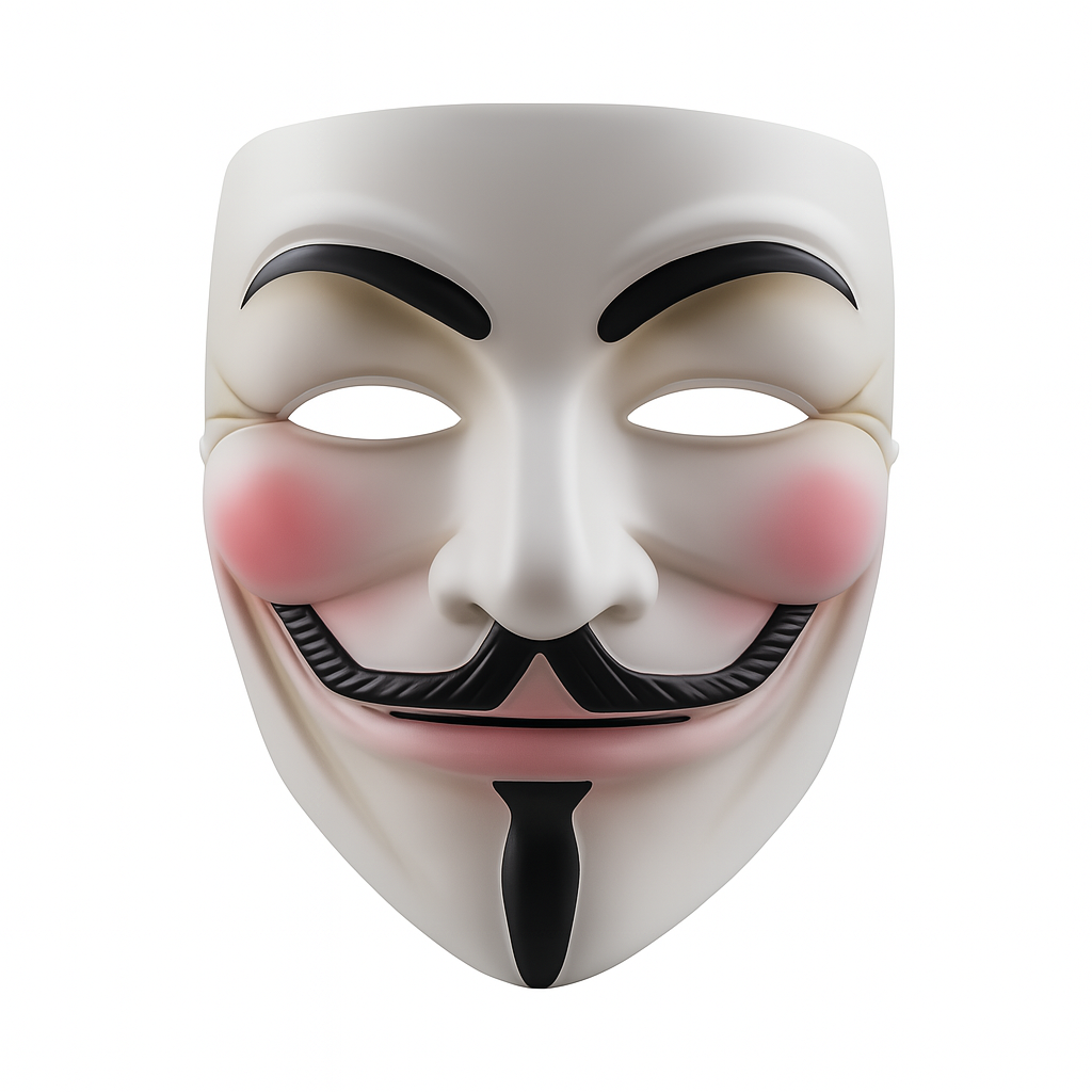 VIROSA Anonymous V for Vendetta Mask Set – Halloween & World Book Week Costume Kit for Adults & Teens